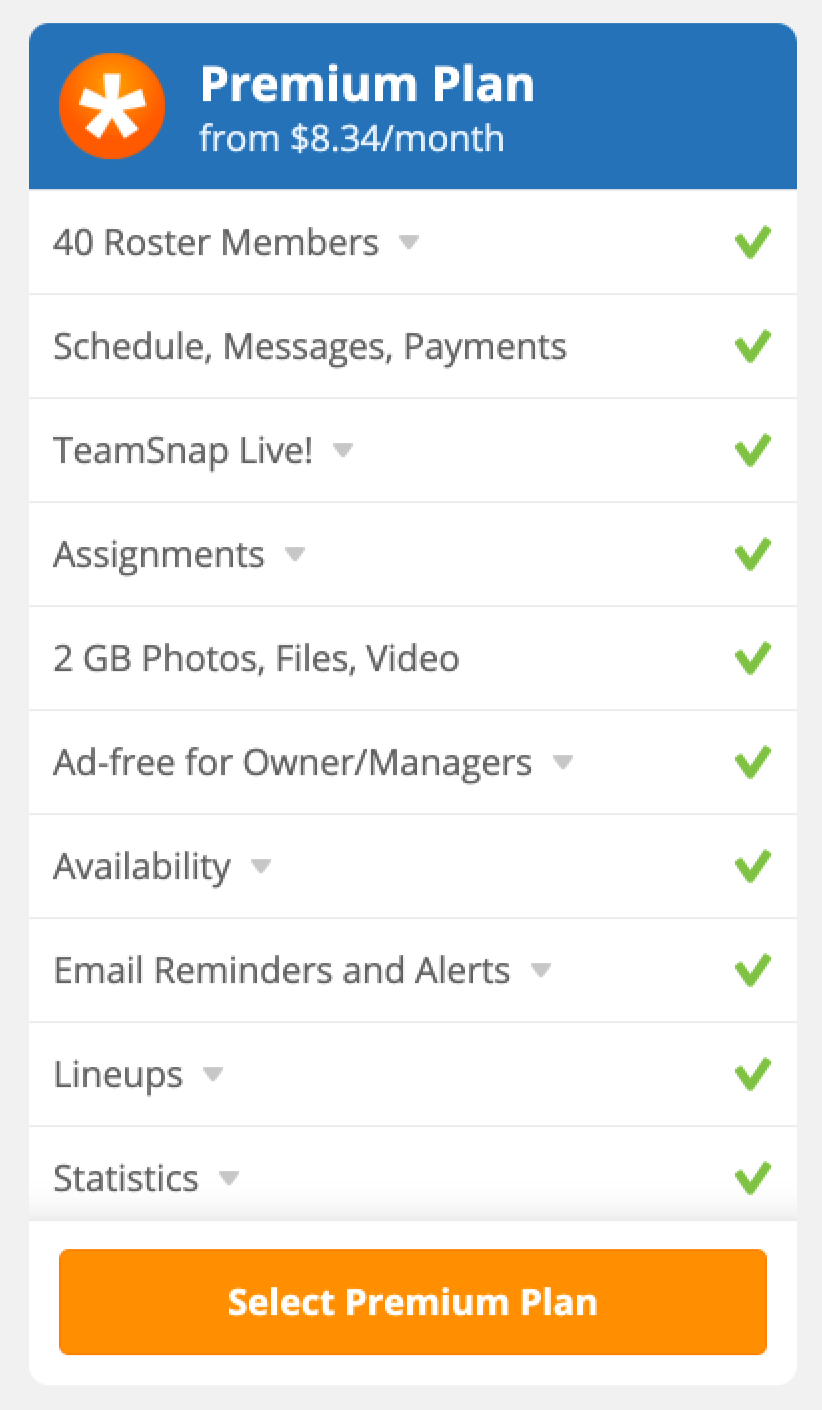Mobile plan page before adding the skip path.